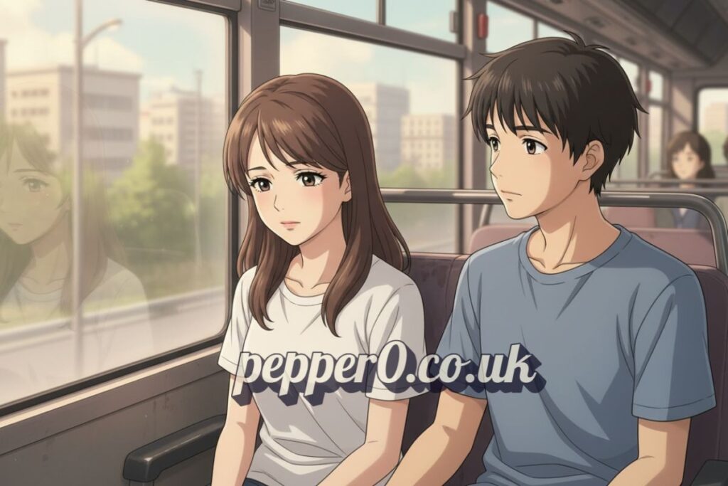 anime siblings quiet bus moment