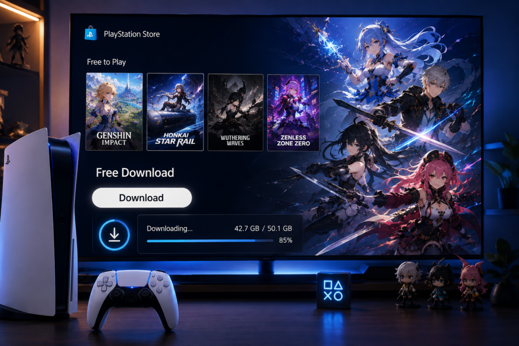 Gacha games on ps5