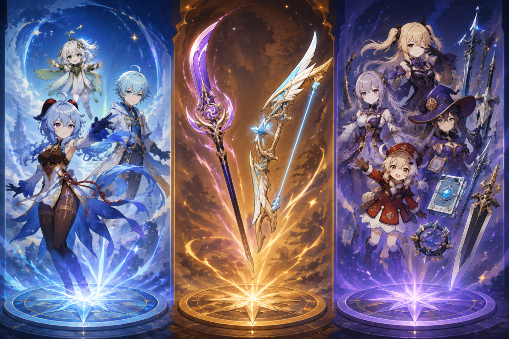 genshin impact gacha game