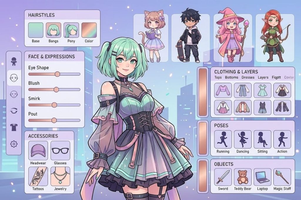 Gacha Life 3 character customization features.
