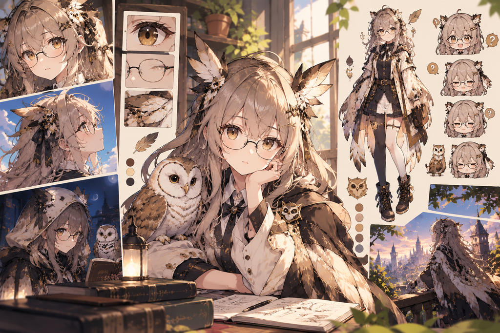 Owl Girl Gacha Game Glasses