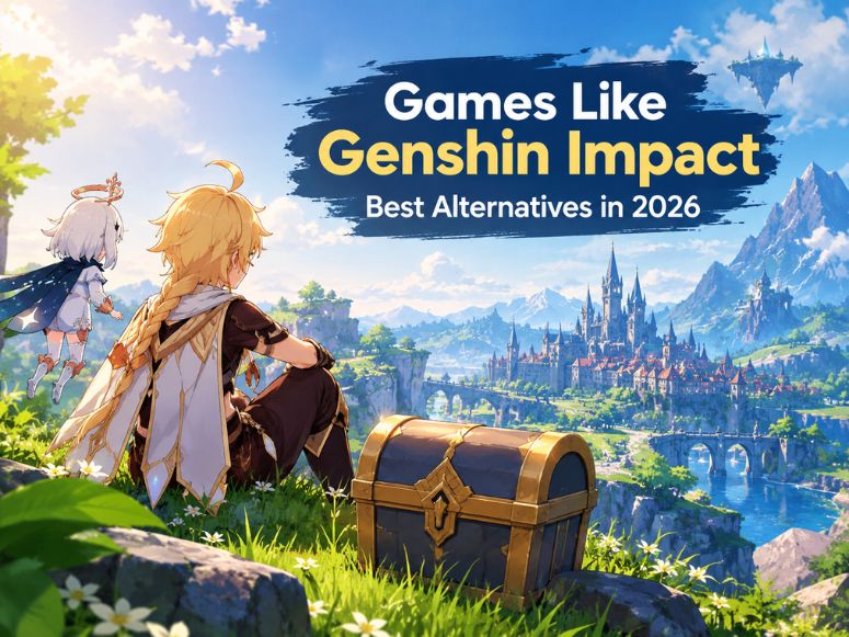 Games like Genshin Impact featuring open world fantasy alternatives in 2026.