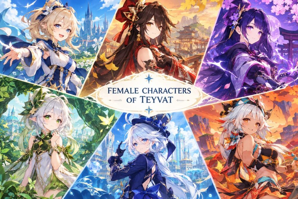 Genshin Impact Characters Female.