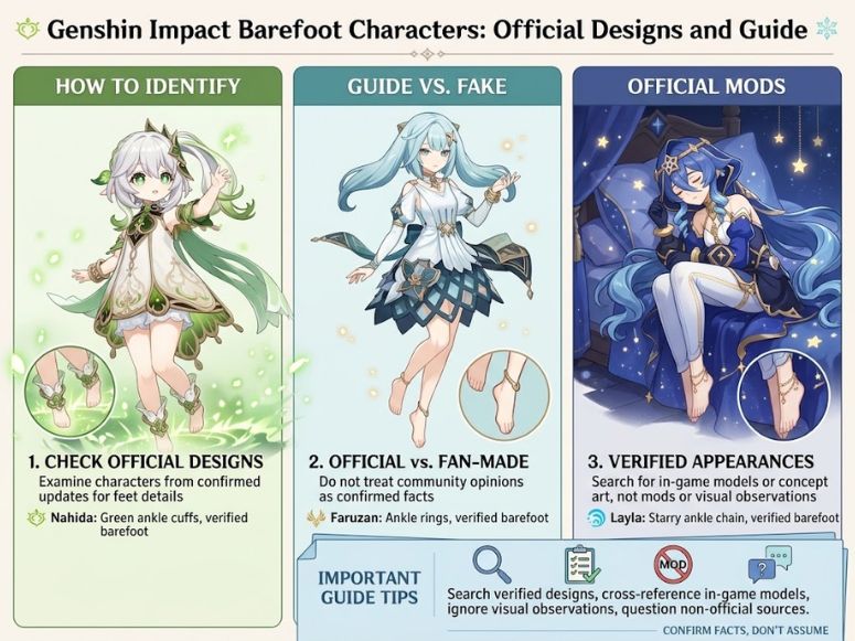 Genshin Impact Barefoot Characters